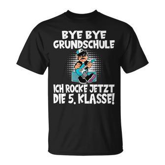 5 Class Bye Bye Primary School Ich Rock Jetzt Die 5Th Class T-Shirt - Geschenkecke