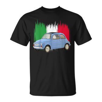 500Intage Car Flag Of Italy Dad Engines T-Shirt - Geschenkecke