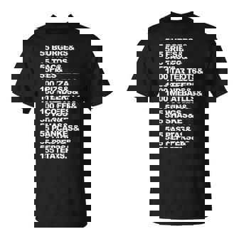 55 Hamburguesas 55 Papas Fritas Creo Que Deberías Dejar Camiseta unisex - Regaloses