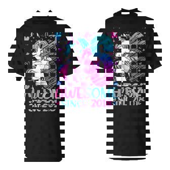 6 Years Old Flossing Unicorn 6Th Birthday Girl Party T-Shirt - Thegiftio