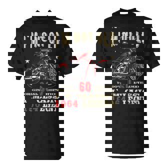 60Th Birthday Man Biker Not Old Motorcycle Chopper T-Shirt - Monsterry