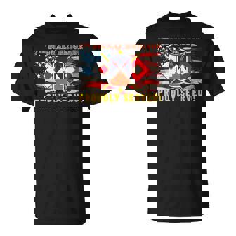 7Th Signal Brigade Signal Corp American Flag Fort Gordon T-Shirt - Monsterry