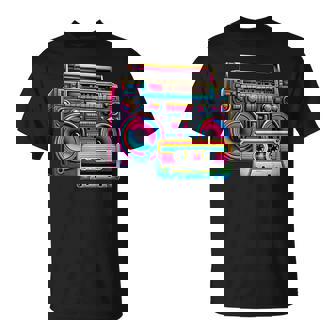 80S 90S 1980S Boombox Stereo Fashion Eighties Retro Theme T-Shirt - Thegiftio UK