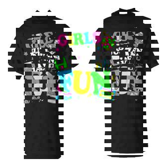 80'S Girls Just Wanna Have Fun 1980S Girl Women T-Shirt - Thegiftio UK