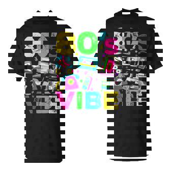 80S Vibe 1980S Vintage Style Eighties Retro Party T-Shirt - Thegiftio UK
