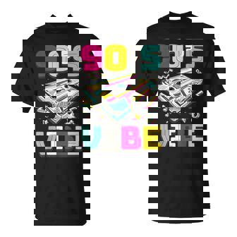 90'Sibe Old School 90 Disfraz De Música Para Fiesta De Los Años 90 Camiseta unisex - Regaloses