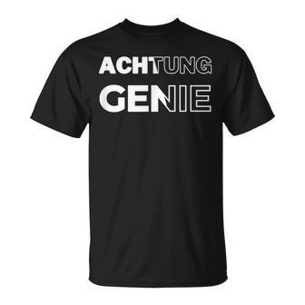 Achtung Genie T-Shirt - Geschenkecke