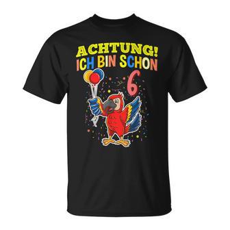 Achtung Ich Bin Schon 6 Animals German Langu T-Shirt - Geschenkecke