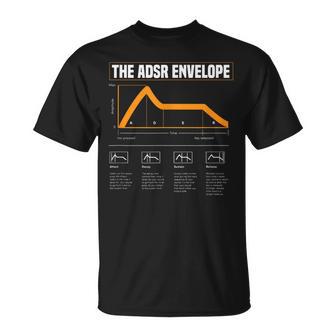 Adsr Modular Lebenswellenform Synth Nerd Synthesizer T-Shirt - Geschenkecke