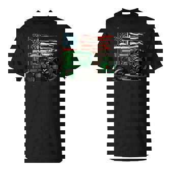 Agriculture Farm Tractor Usa Flag Tractor American Farm Usa T-Shirt | Seseable UK