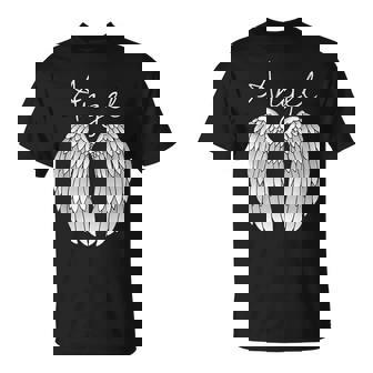 Alas Ángel Plumas Blancas Diseño De Ala De Pájaro Inocente Camiseta unisex - Regaloses