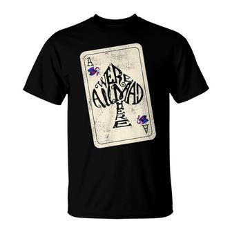 Alice In Wonderland We're All Mad Here Ace Of Spades T-Shirt - Geschenkecke