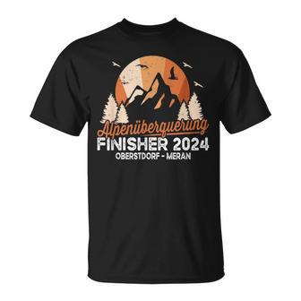 Alpenüberquerung 2024 Oberstdorf Merano Long Distance Hiking E5 T-Shirt - Geschenkecke