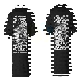 Alpha Male Wolf Y2k Meme Ironic Brainrot T-Shirt - Thegiftio UK