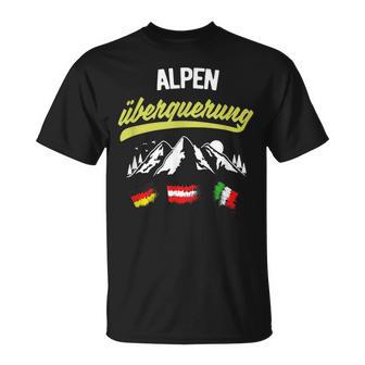 Alpine Crossing E5 Hiking Oberstdorf Nach Meran T-Shirt - Geschenkecke