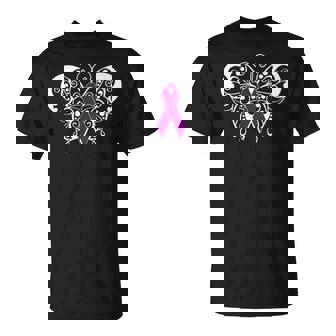 Alzheimers Awareness Ribbon Butterfly T-Shirt - Thegiftio