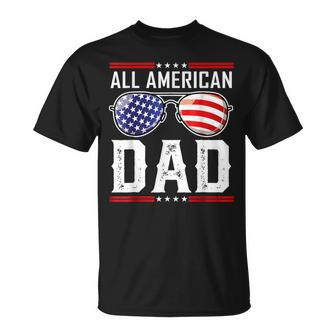 All American Dad Fourth 4Th Of July Sunglasses Family T-Shirt - Monsterry