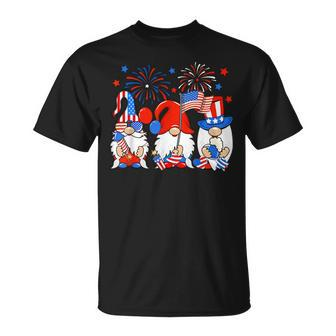 American Gnomes Celebrating Independence Day 4Th Of July T-Shirt - Monsterry DE