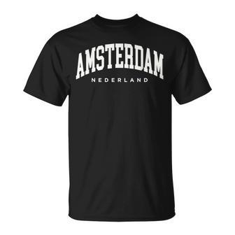 Amsterdam Netherlands Europearsity Style Travel Trip Group T-Shirt - Geschenkecke