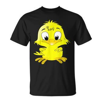 - Amusant En Forme De Canard Motif Poussin De Pâques Jaune T-Shirt - Cadeauxyz