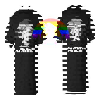 Anaheim California Lgbtq Gay Pride Rainbow T-Shirt - Monsterry