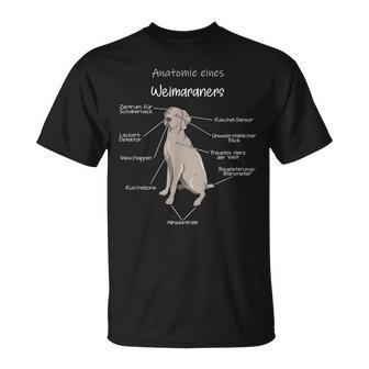 Anatomie Eines Weimaraners Weimaraner T-Shirt - Geschenkecke