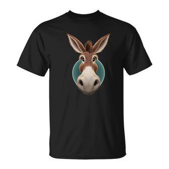 Ane Noirintage En Forme De Tête D'âne Dans La Poche T-Shirt - Cadeauxyz
