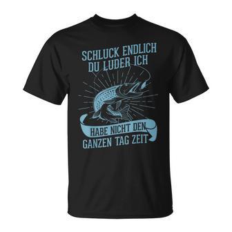 Angler Fishing Pike Du Luder T-Shirt - Geschenkecke