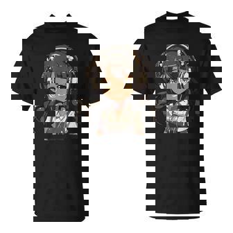 Anime And Music Black Girl Anime Merch Afro African American T-Shirt - Seseable