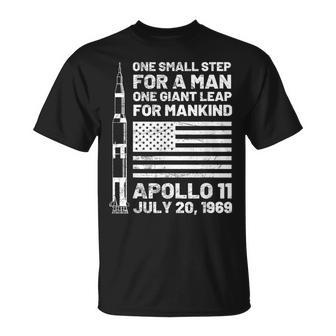 Apolo 11 Aterrizaje En La Luna 1969 Saturno Espacio De Cohetes Camiseta unisex - Regaloses