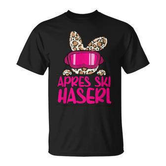 Après Ski Haserl Skier Apres Ski Party Leo Print T-Shirt - Geschenkecke