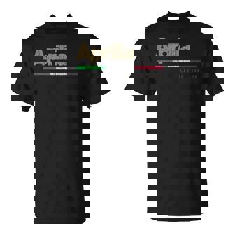 Aprilia Drapeau Italien Rétro T-Shirt - Cadeauxyz