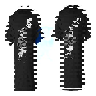 Arrendajo Azul Pájaro Urraca Azul Camiseta unisex - Regaloses