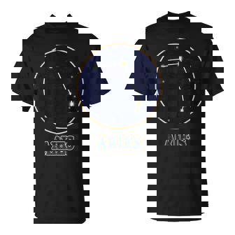 Ascendant Horoscope Aries Star Zodiac Constellation Aries T-Shirt - Monsterry