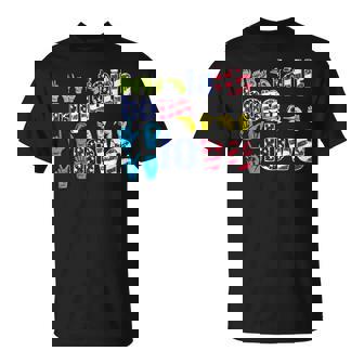 Asl American Sign Language 4Th Of July Faith Hope Love T-Shirt - Monsterry