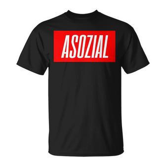 Asozial T-Shirt - Geschenkecke