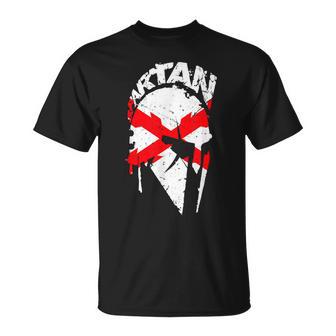 Aspa Cruz Borgoña Y Guerrero Espartano Spartan Motivacion Camiseta unisex - Regaloses