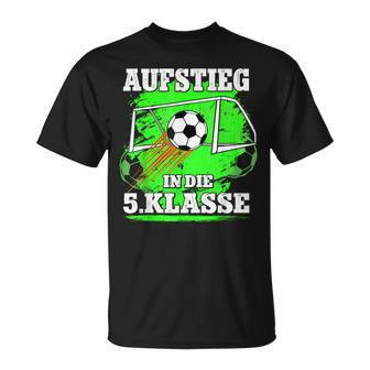 Aufstieg 5Klasse Einschulung Junge Schulbeginn T-Shirt - Geschenkecke