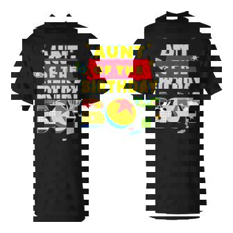 Aunt Of The Birthday Boy Toy Familly Matching Story Bday T-Shirt - Thegiftio UK