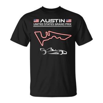 Austin Circuit Formula Racing Car United States Grand Prix T-Shirt - Thegiftio UK