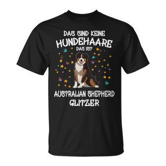 Australian Shepherd Glitter Dog Holder Aussie Dog T-Shirt - Geschenkecke