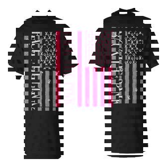 Back The Pink Breast Cancer Awareness Usa Flag Support Group T-Shirt - Monsterry