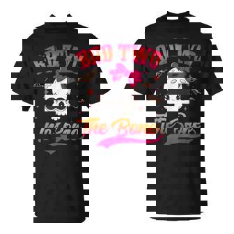 Bad Two The Bone Party Halloween 2 Years Old Birthday Girl T-Shirt - Thegiftio UK