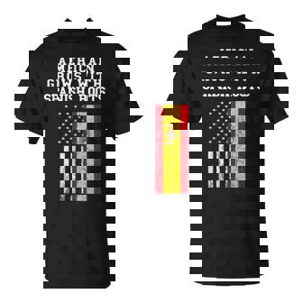 Bandera De Estados Unidos Americana Raíces España Camiseta unisex - Regaloses