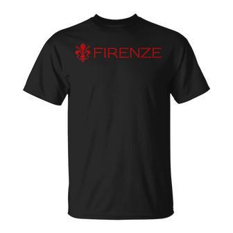Bandera De Florencia Italia Toscana Emblema Firenze Símbolo Brazos Camiseta unisex - Regaloses