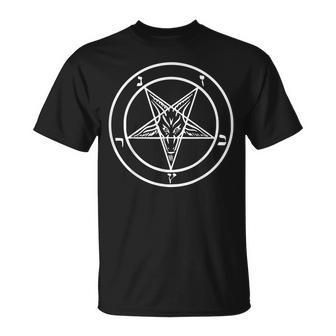 Baphomet Pentagram Inverted Pentagram T-Shirt - Geschenkecke