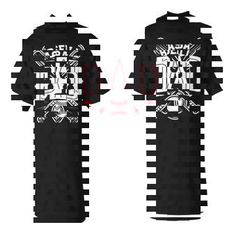 Baseball Dad Happy Fathers Day T-Shirt - Monsterry