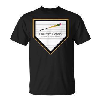 Baseball Home Plate Back To School T-Shirt | Mazezy