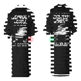 Bateaux Mon Bateau M'appelle Et Je Dois Partir Capitaine T-Shirt - Cadeauxyz