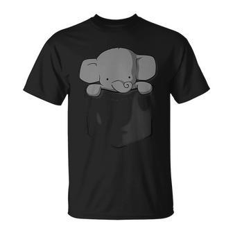 Bébé Éléphant Dans Une Poche T-Shirt - Cadeauxyz